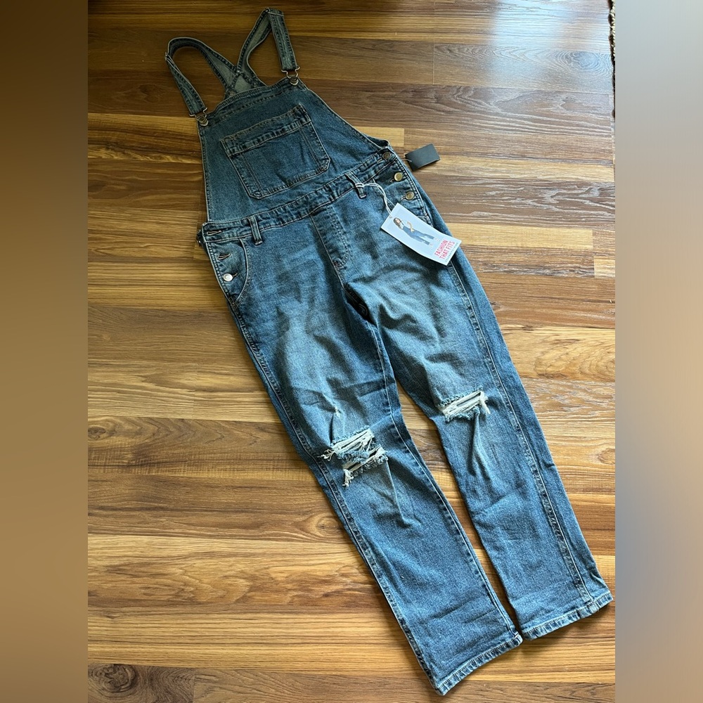 Women's Blue Denim Overalls